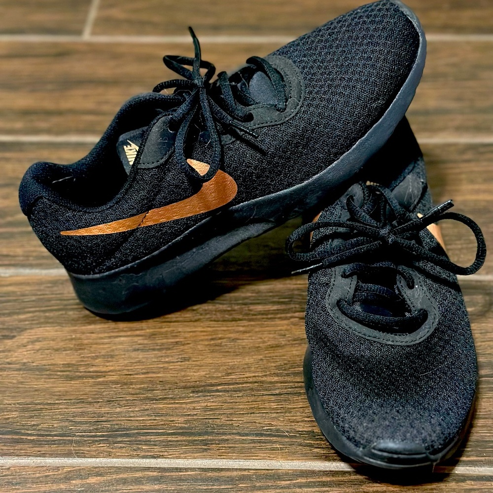 Black and Gold Nikes